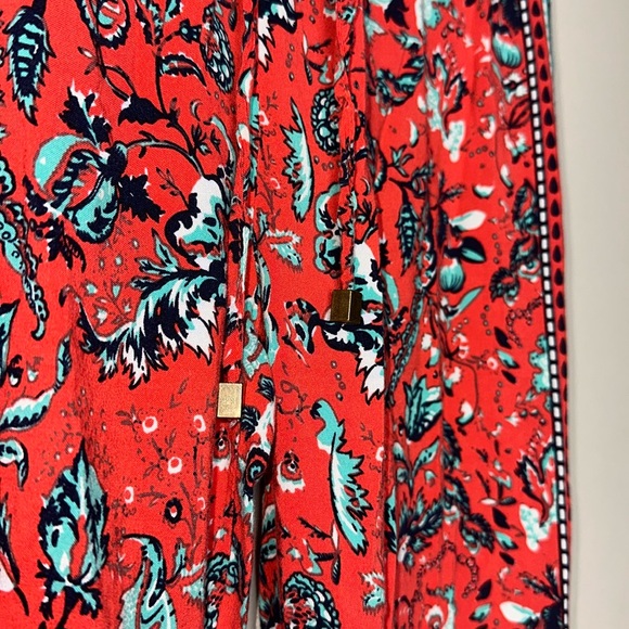 Hester & Orchard Flowy Wide‎ Leg Floral Printed Boho Style Women's Pants Medium - Picture 5 of 7